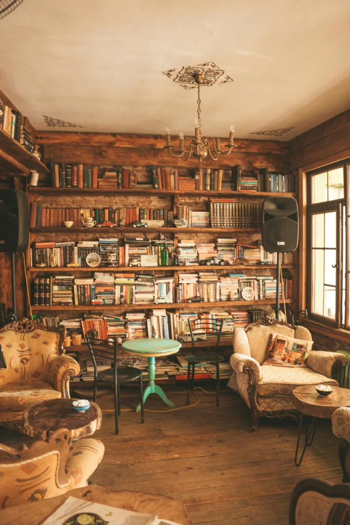 Photo of a library room in a house